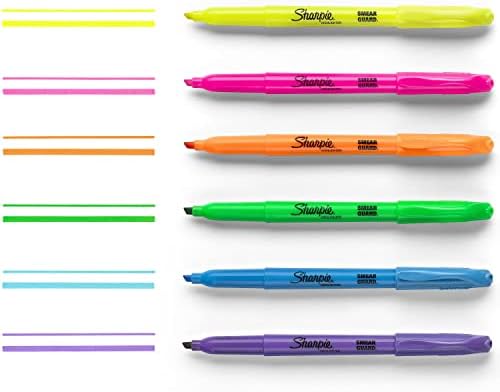 Джобни маркери SHARPIE, Меки пастелни цветове, Разнообразни Съвет стамески, 12 броя и Маркери в стил Pocket Style Съвет