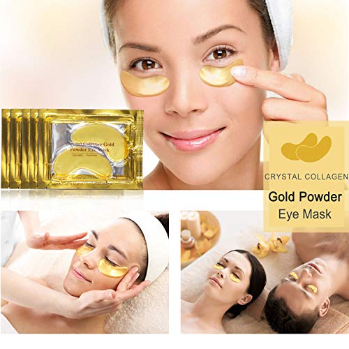 маска за очи за 24-каратово Злато Eye Mask - 25 двойки Маски за очи от подпухналостта Лечението на отоци под очите и