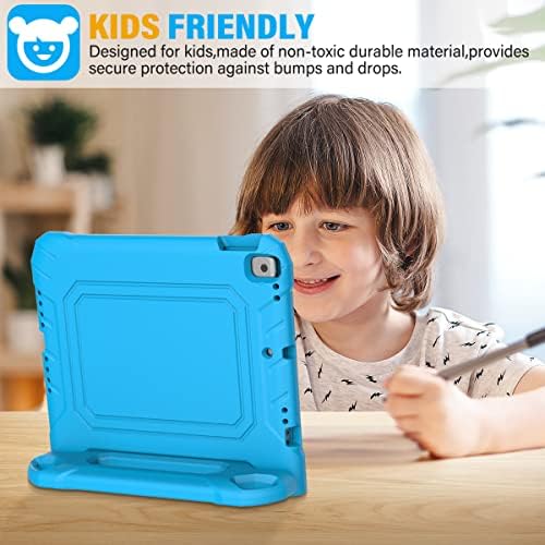 Калъф SUPLIK за iPad 9th / 8th / 7th поколение за деца - Калъф за iPad 10.2 инча 2021/2020/2019 с защитно фолио за екрана, здрава противоударной защитно дръжка-стойка, Детски калъф за модел