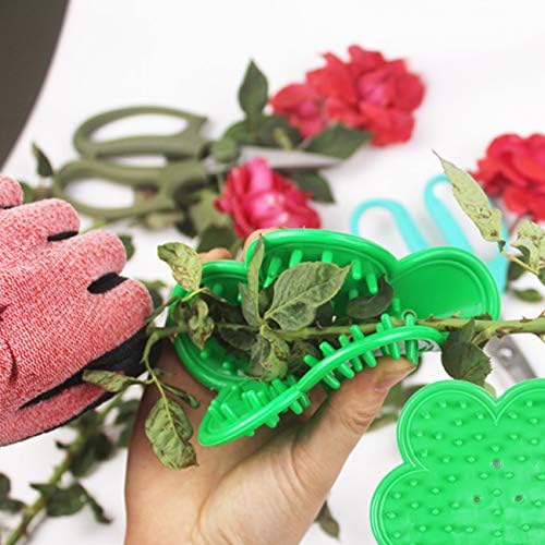 TIHOOD 3 бр., професионален комплект за източване на шипове във формата на листа на Рози, инструмент за премахване на шипове за Рози и градински ръкавици (2 вида източва?