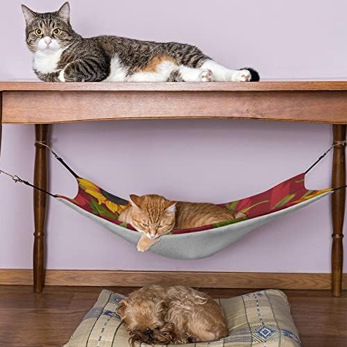 Хамак за домашни любимци Sunflower Sleeping Cat Bed с Регулируеми Каишки и Метални Куки