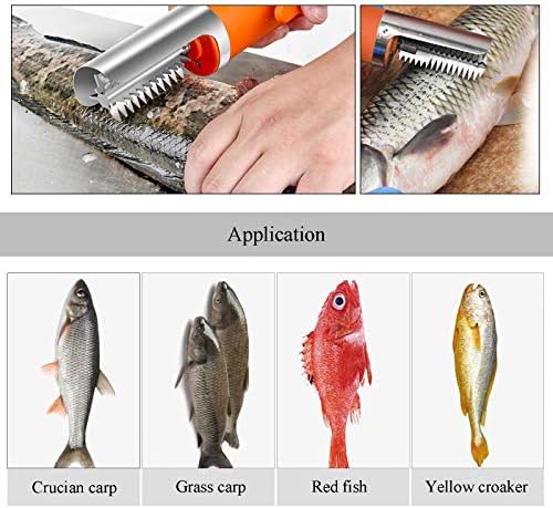 Мощен Електрически Стъргало За Риба Безжичен препарат За Премахване на Люспи от Риба Автоматично Премахване на Кантара