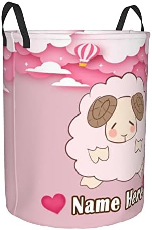 Персонални Кошници За Бельо, Произведено От Овче Материал За Момичета Обичай Розова Кутия За Съхранение На Бельо Кошница