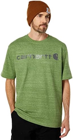 Мъжки t-shirt Свободно намаляване на Carhartt в тежка категория с Къс ръкав и Графичен логото на Carhartt