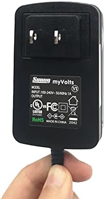 Захранващ Адаптер MyVolts 9 В, Съвместим с DVD плейър Philips PET738/58/Замяна - US Plug