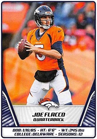 Стикер за албум на Футбол NFL Панини 2019 227 Джо Флакко Denver Broncos (индивидуална стикер за албума с ширина 2 инча