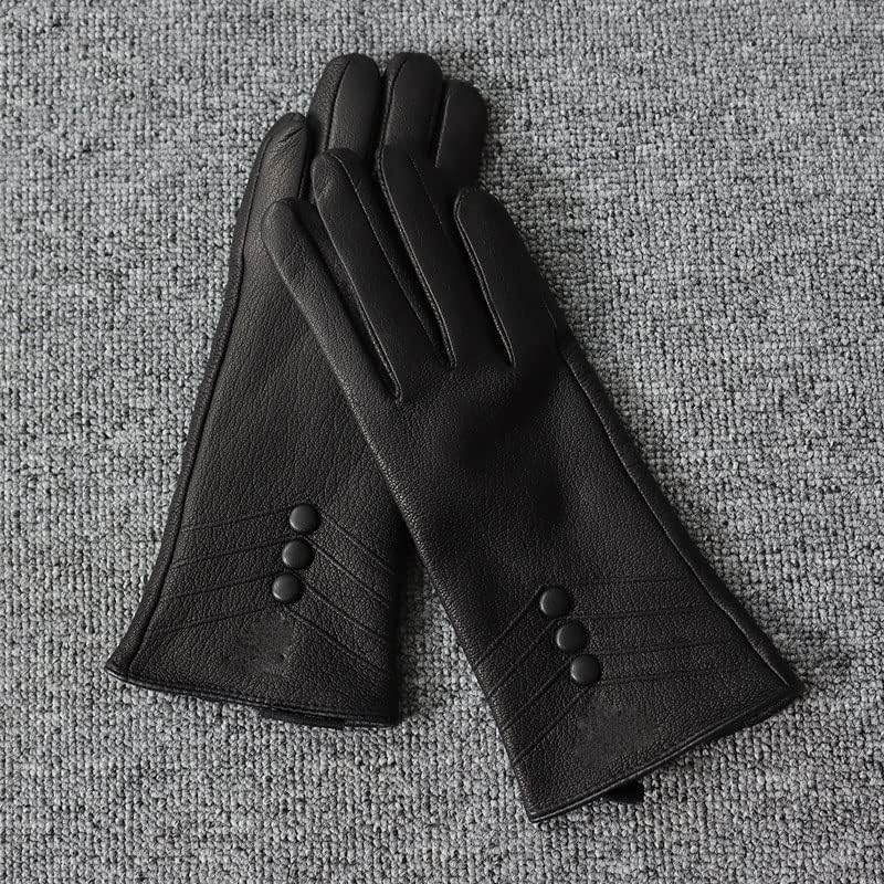 Дамски ръкавици N/A Зима-пролет, Дамски ръкавици от 70% вълна плетиво подплата, Дамски ръкавици (Цвят: A, Размер: 7 1/2)