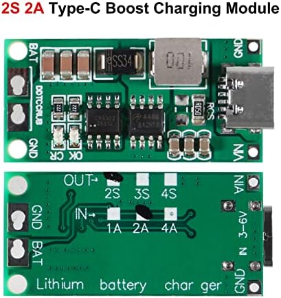 AITIAO 2 БР. Тип-C, USB 2 S 2A в повишаващ Преобразувател 8,4 В 12,6 В 16,8 В Голяма Модул Захранване LiPo Полимерна