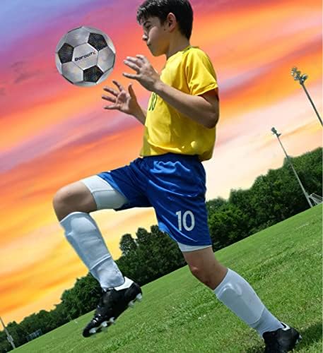 Футболна топка Barocity Classic – Официална топка за момчета и момичета от премиум-клас с светлоотразителен розови шестигранным