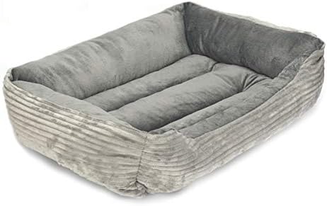 дългата и богата Реверсивная Правоъгълна легло за домашни любимци, легло за кучета с бродерия във формата на Кучешки