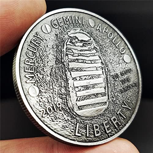 2019 колекционерски монети възпоменателни монети космически човек кацане на Луната на 50-годишнината на възпоменателни монети, сребърни монети могат да бъдат възпро