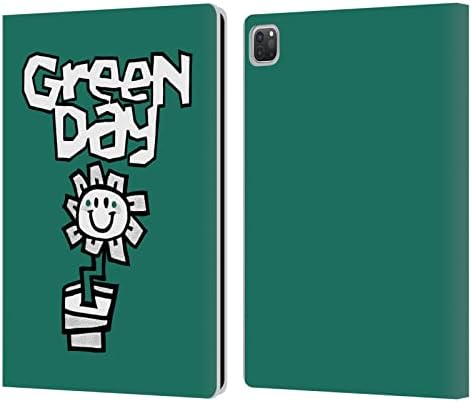Дизайн на своята практика за главата Официално Лицензиран Green Day Bolts Graphics Кожен Калъф-книжка-джобен формат и е Съвместим с Apple iPad Pro 12.9 2020/2021/2022