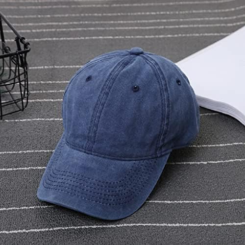 ZSEDP бейзболна шапка в стил хип-Хоп, Шапки за татко, Памучни Миещи Регулируеми Шапки за голф, Дамски Мъжка шапка от слънцето (Цвят: сив, размер: 1)