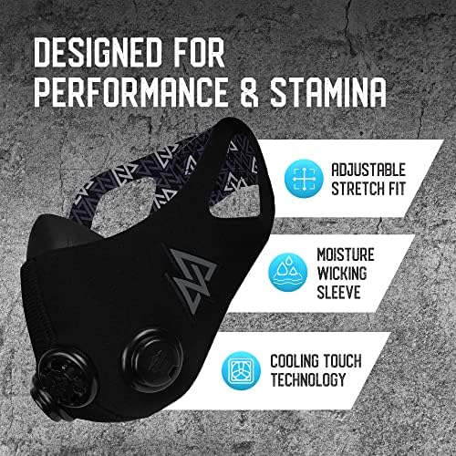 ТРЕНИРОВОЧНАЯ маска TRAININGMASK Elevation Training Mask 2.0 - за издръжливост - Увеличете своите спортни резултати, Издръжливост, Вдигане на тежести, Тренировка, висока надморска ви